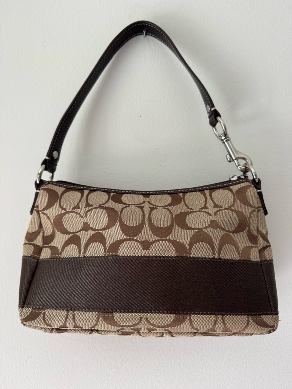 Y2K Coach Signature Stripe Demi Pouch - Picture 2 of 7